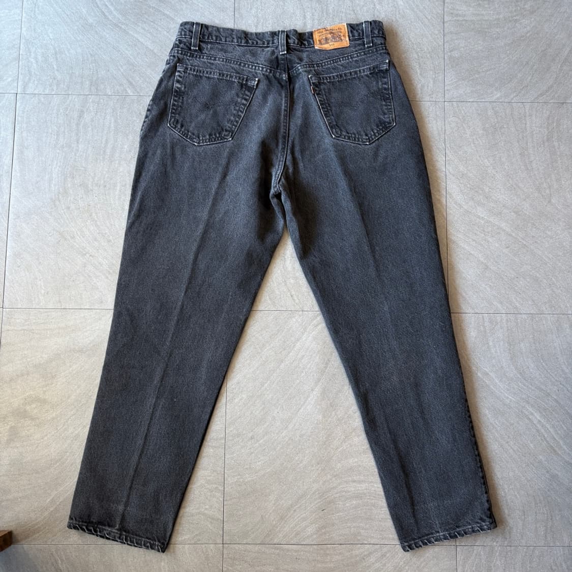 93년 6월 미국 생산 리바이스 545 데님 블랙 팬츠 상품이미지7