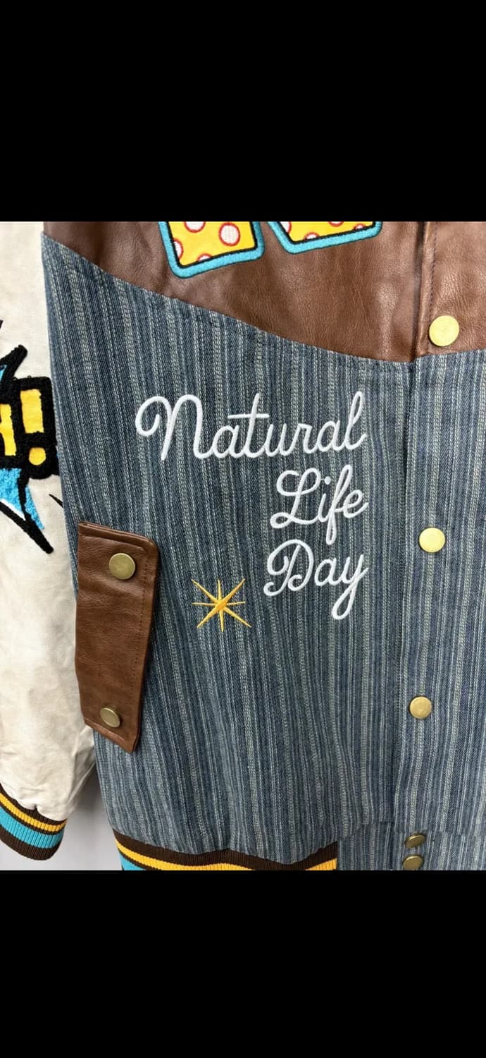 빈티지 베티붑 패치 데님 바시티 자켓 H2030 상품이미지5