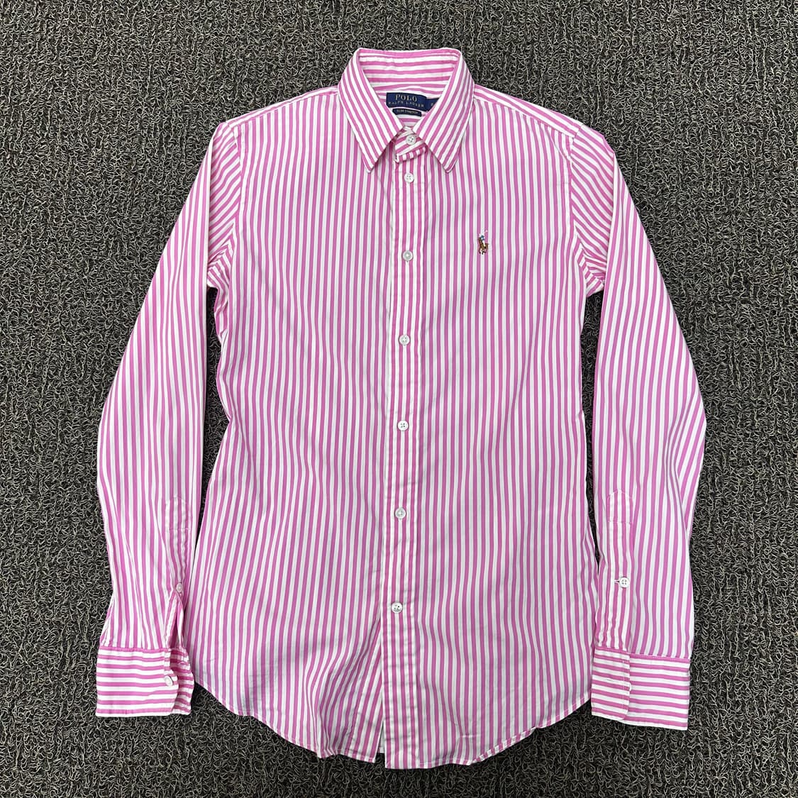POLO 폴로 랄프로렌 여성 스트라이프 셔츠 핑크 상품이미지1