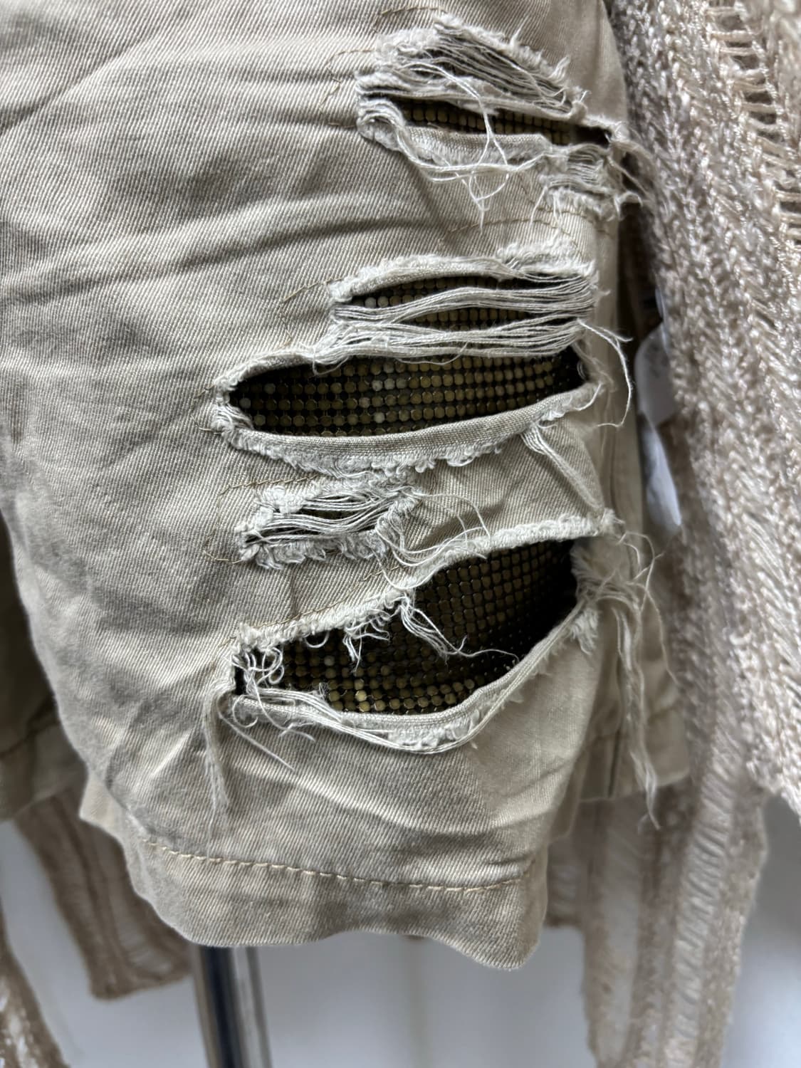 Gold Detail Damaged Y2K Short Pants 상품이미지5