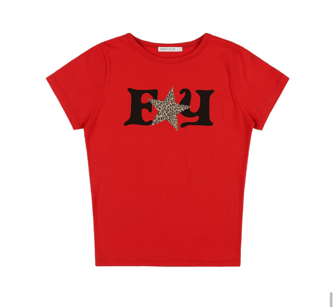 팬시클럽 LEOPARD TEE (RED) 상품이미지5