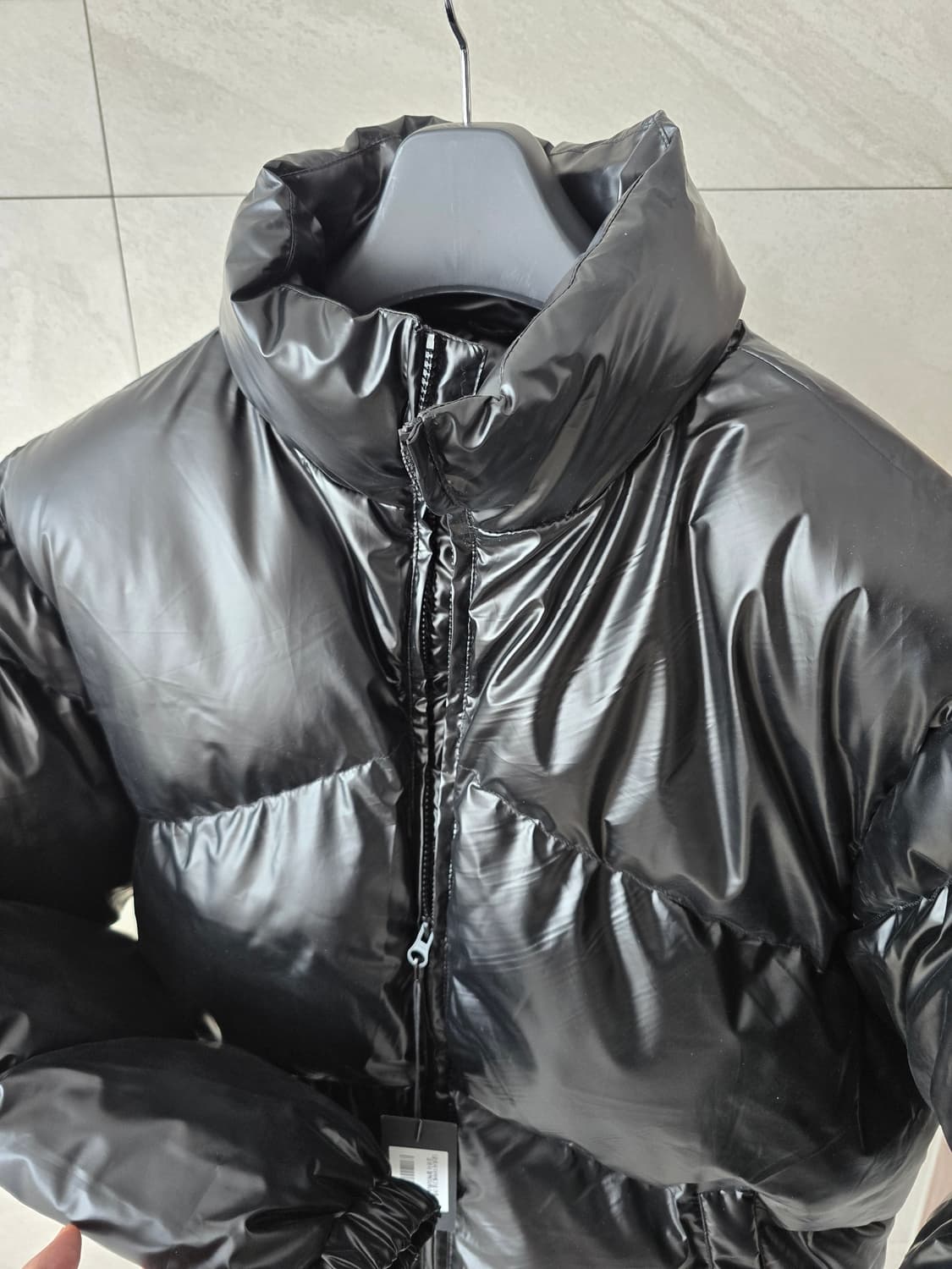 데이 유광 패딩 L 상품이미지3