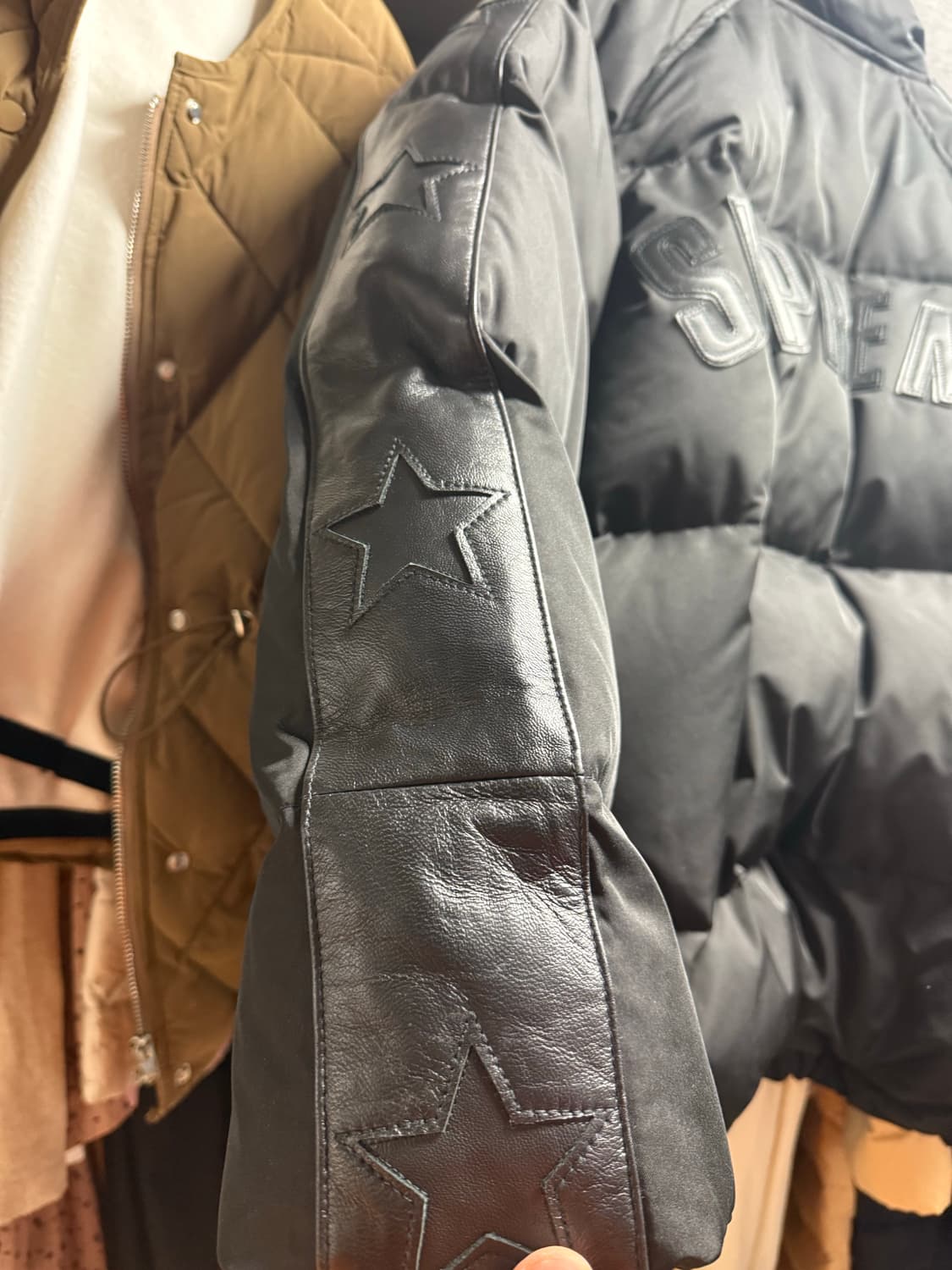 슈프림 스타슬리브 다운패딩 L 상품이미지4