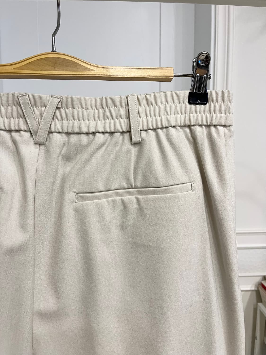 자라 투턱 아이보리 와이드 슬랙스 상품이미지4