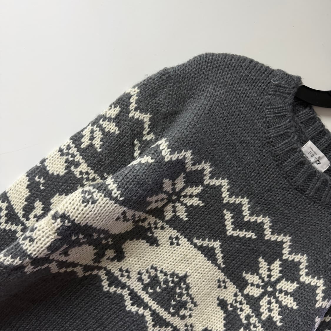 새상품 남자 노르딕 니트 (차콜) 상품이미지4