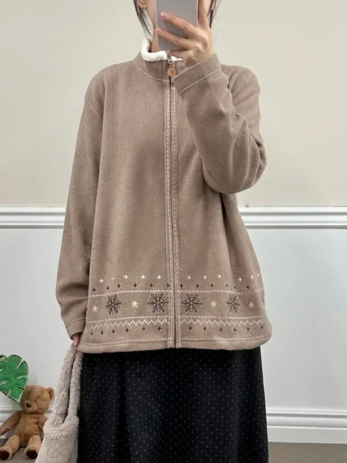 vintage fleece zip-up 상품이미지5