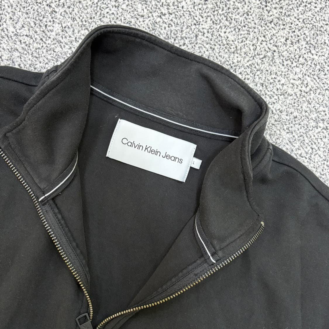 L 캘빈클라인 진스 반집업 긴팔티 0407J 상품이미지2