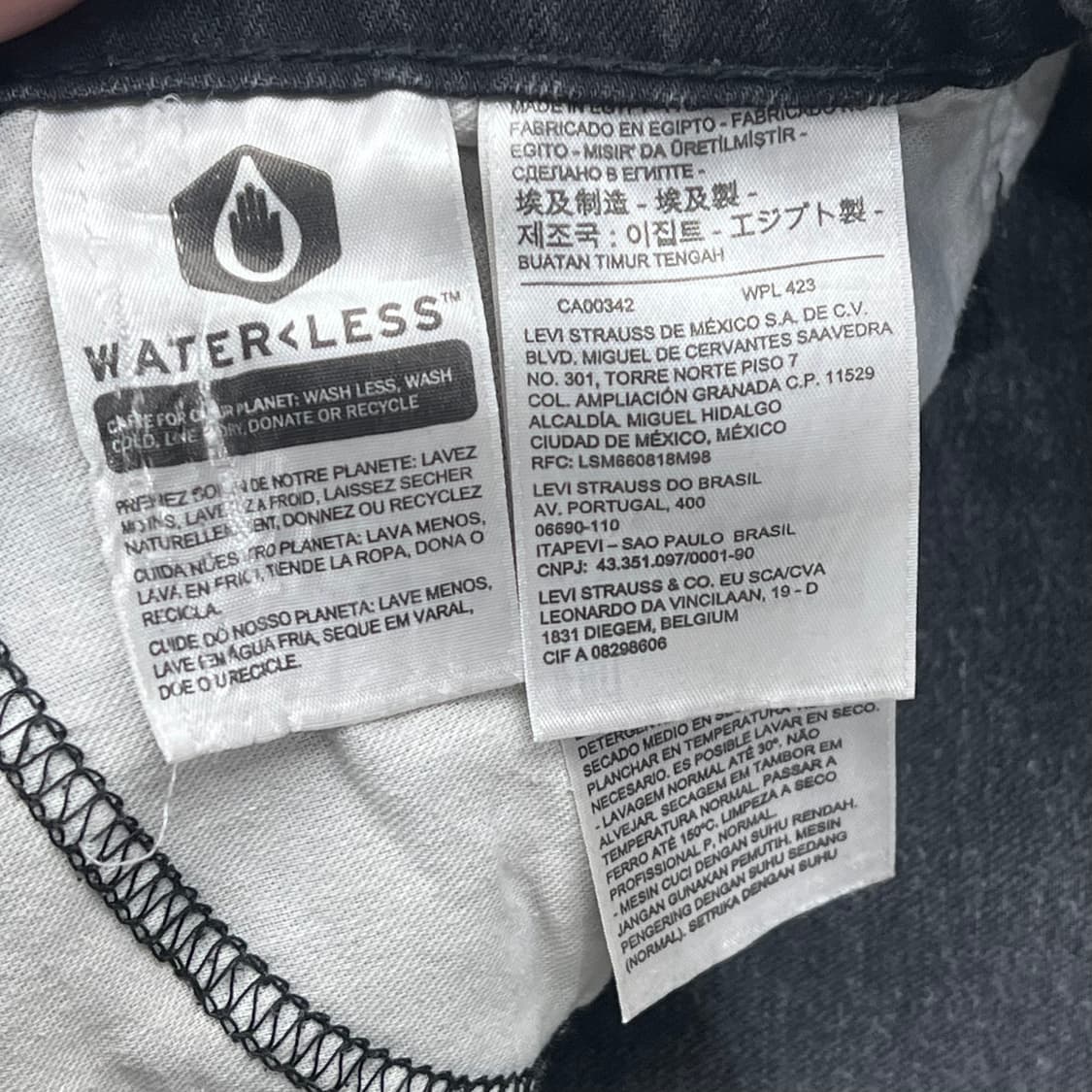 리바이스 502 흑청 데님팬츠 s09752 상품이미지7