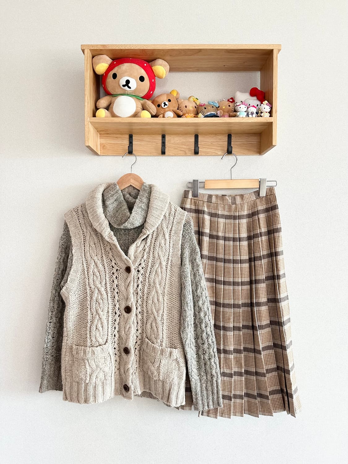 jpn 하구미 스즈코 모리걸 너드 히피 아오이유우 레이어드 코디세트 상품이미지1