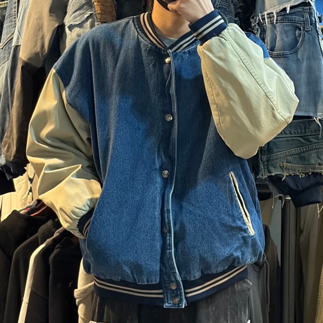 [NO.9] VTG 데님 바시티자켓 상품이미지3