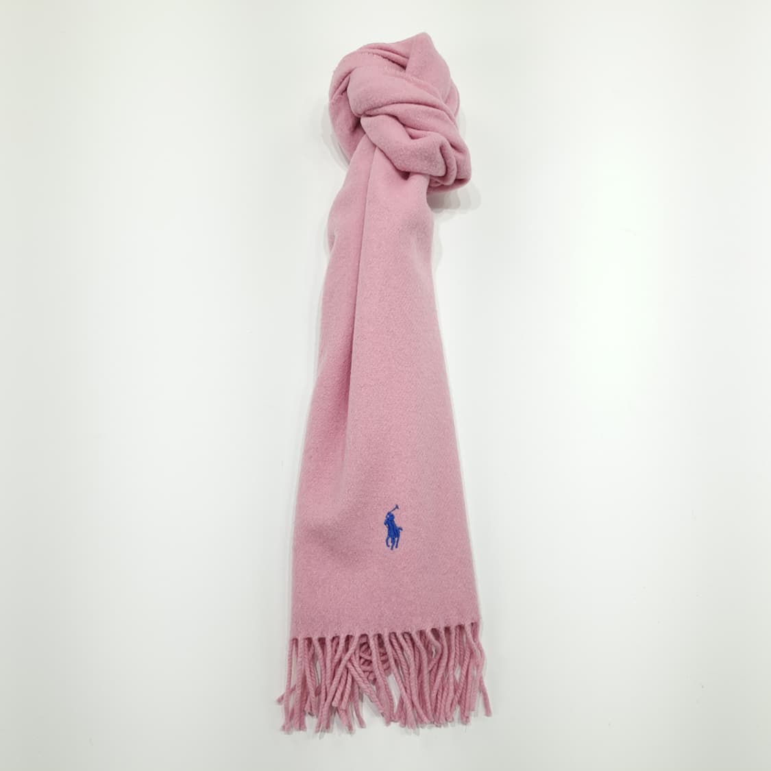 MX211 폴로 랄프로렌 연핑크 램스울 목도리 머플러 상품이미지3