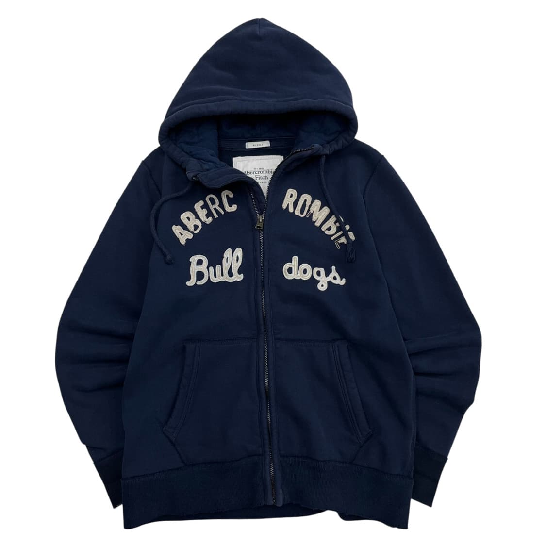 아베크롬비 센터로고 네이비 후드집업 XL 상품이미지2