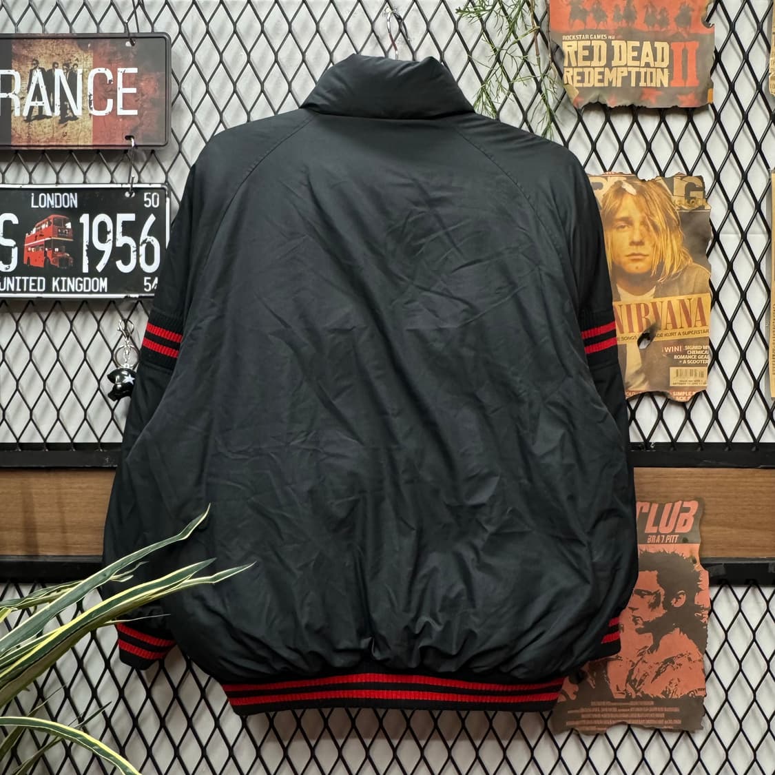 00s 라코스테 리버시블 덕다운 패딩 점퍼 레드 블랙 상품이미지4