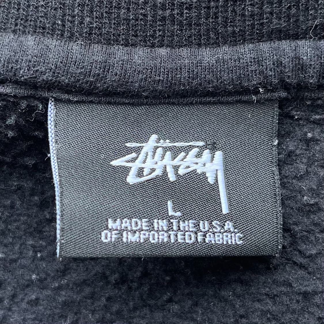 스투시 빅 스탁 인터네셔널 로고 블랙 크루넥 맨투맨 상품이미지5