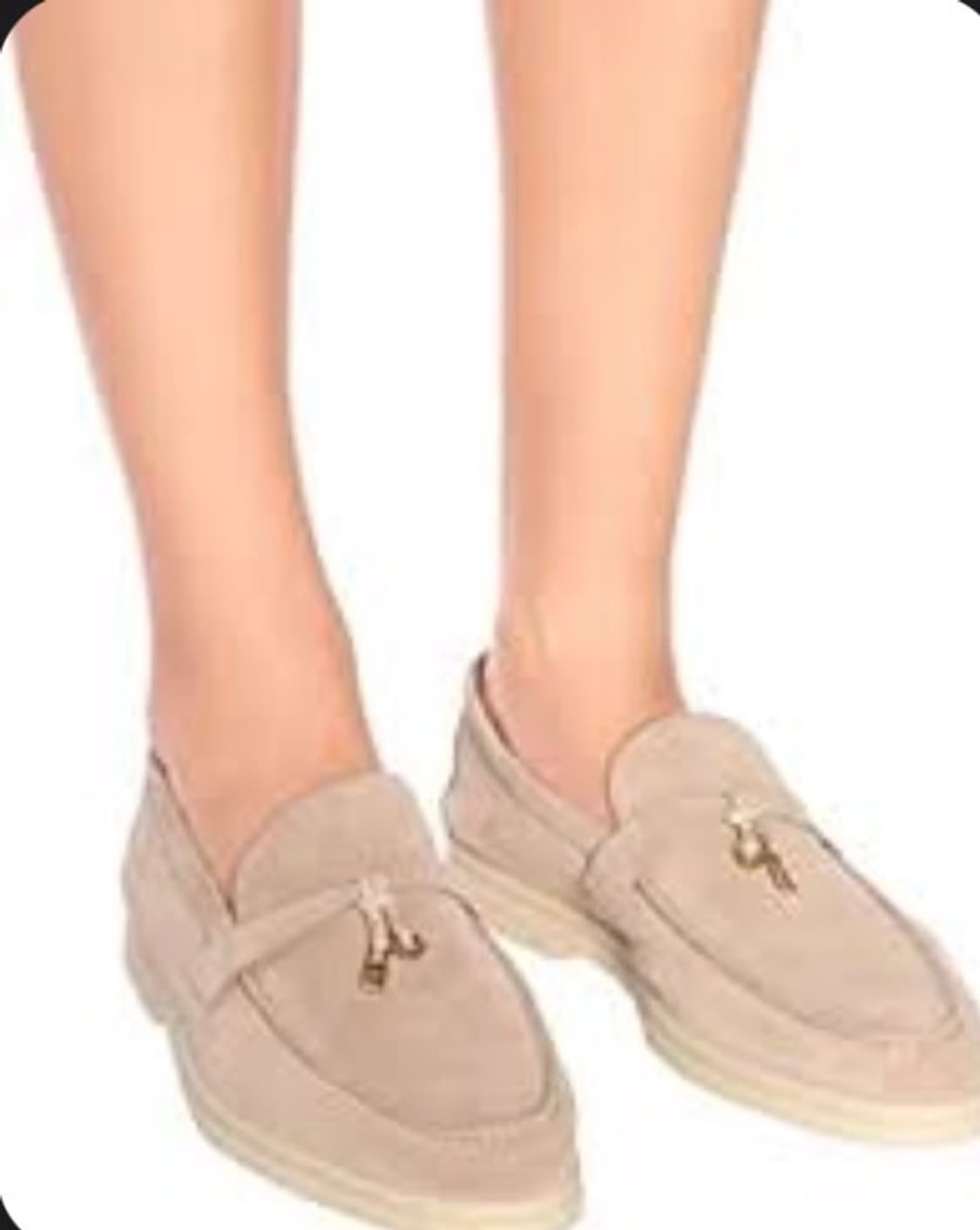 (A/40) / 로로피아나 썸머 참 워크 스웨이드 로퍼 베이지 상품이미지10