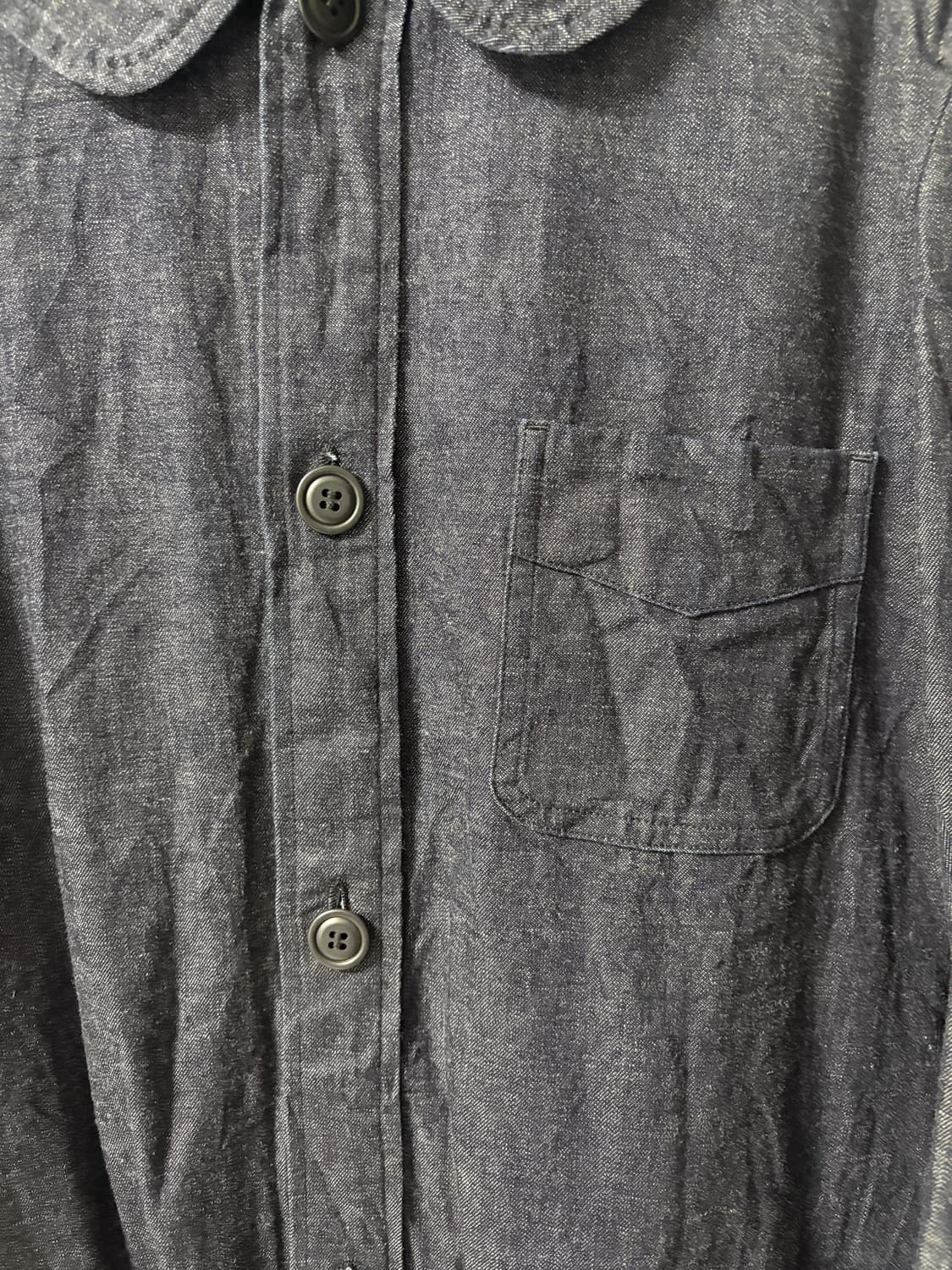 꼼데가르송 진청 데님 셔츠 원피스 상품이미지4