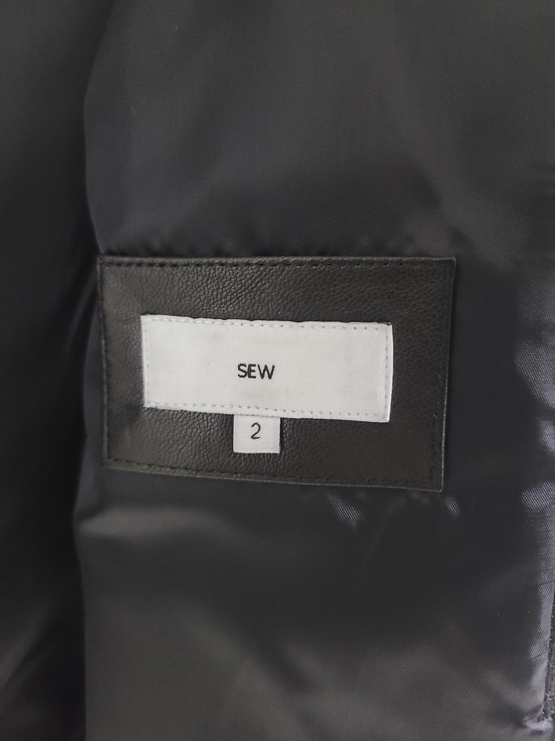 SEW 레더 블루종 자켓 상품이미지3