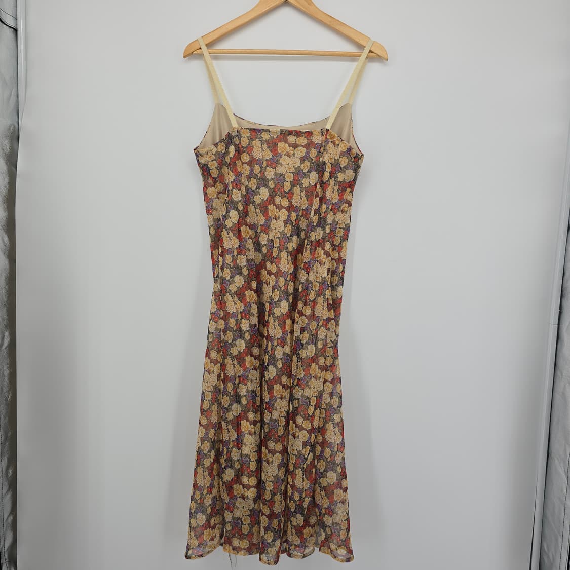 미국 빈티지 잔꽃무늬 롱 슬립 원피스 상품이미지2