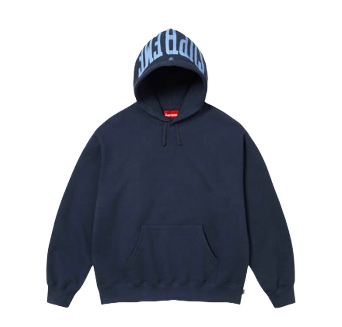 슈프림 웜업 후드 스웨트셔츠 네이비 - 24SS 상품이미지3