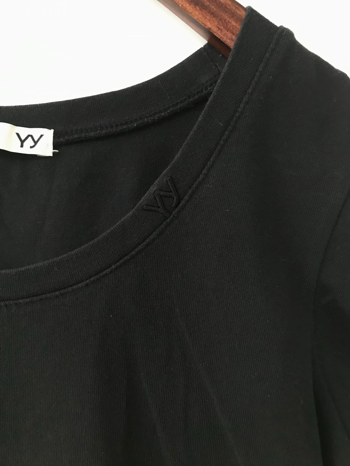 오픈와이와이 캡소매 블랙 반팔 티셔츠 상품이미지3