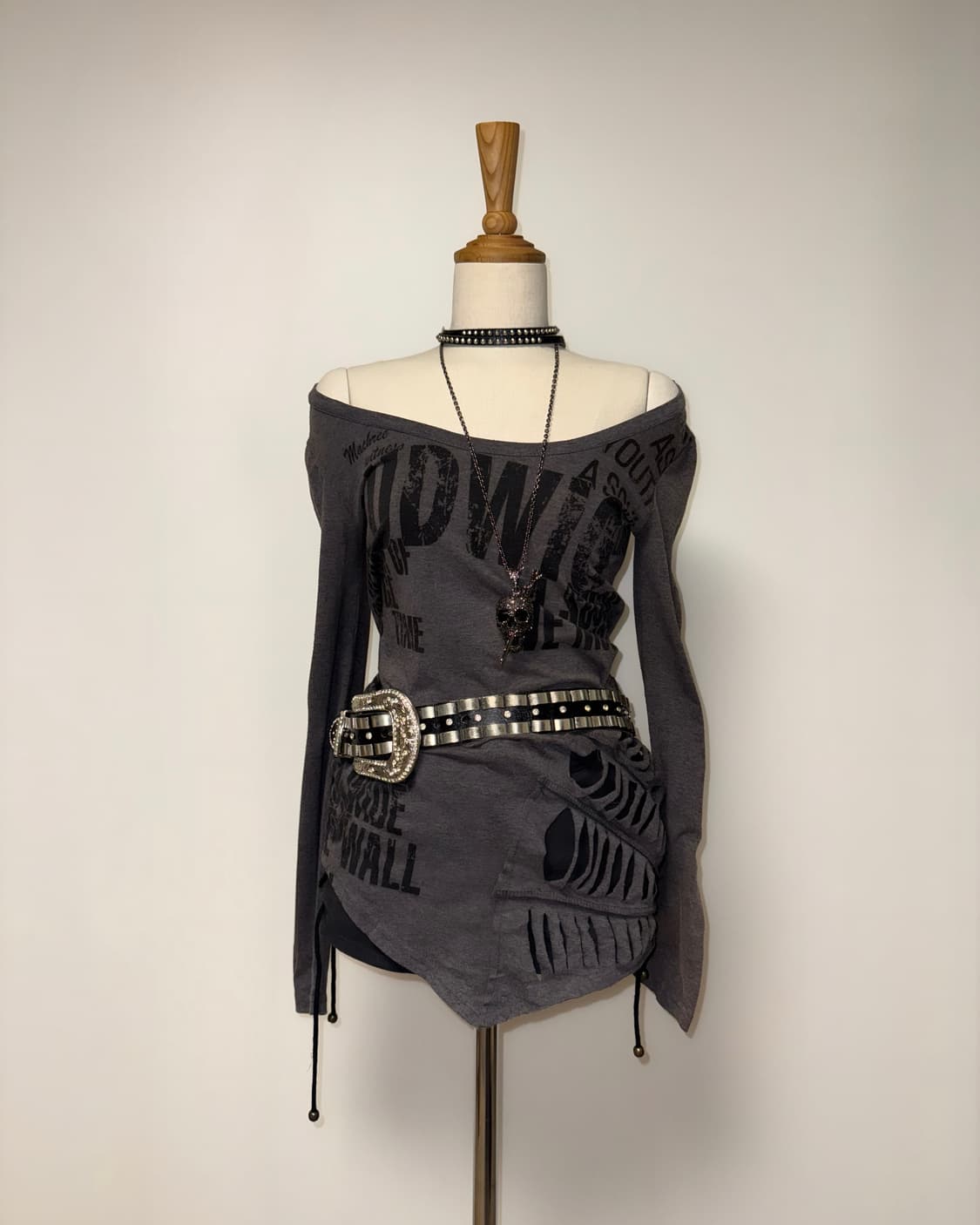 거미줄 와투케 브라운 롱슬리브 상품이미지7