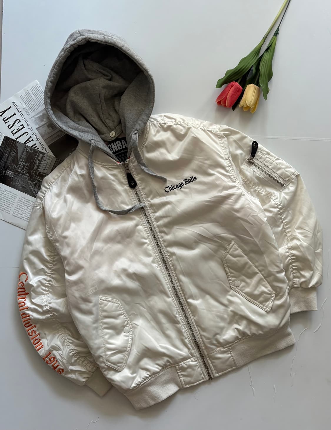 NBA 시카고 불스 오버핏 항공 점퍼 상품이미지1