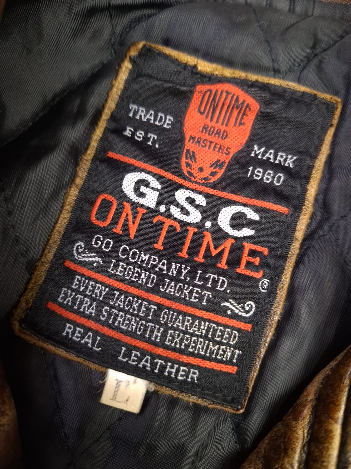 오리지날 빈티지 G.S.C 리얼레더 라이더자켓 상품이미지2