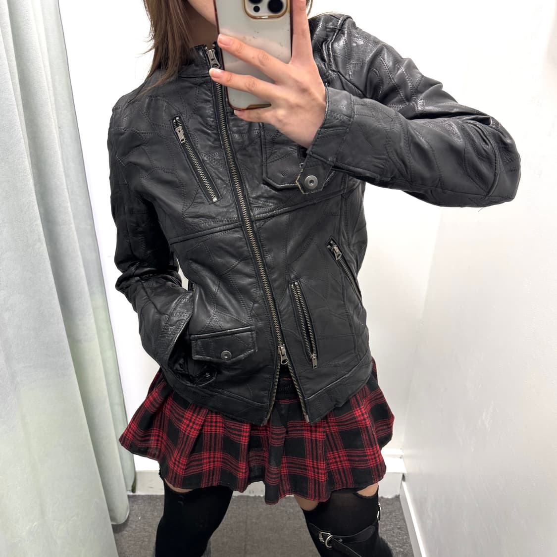 블랙 투웨이라이더 양가죽자켓 상품이미지2