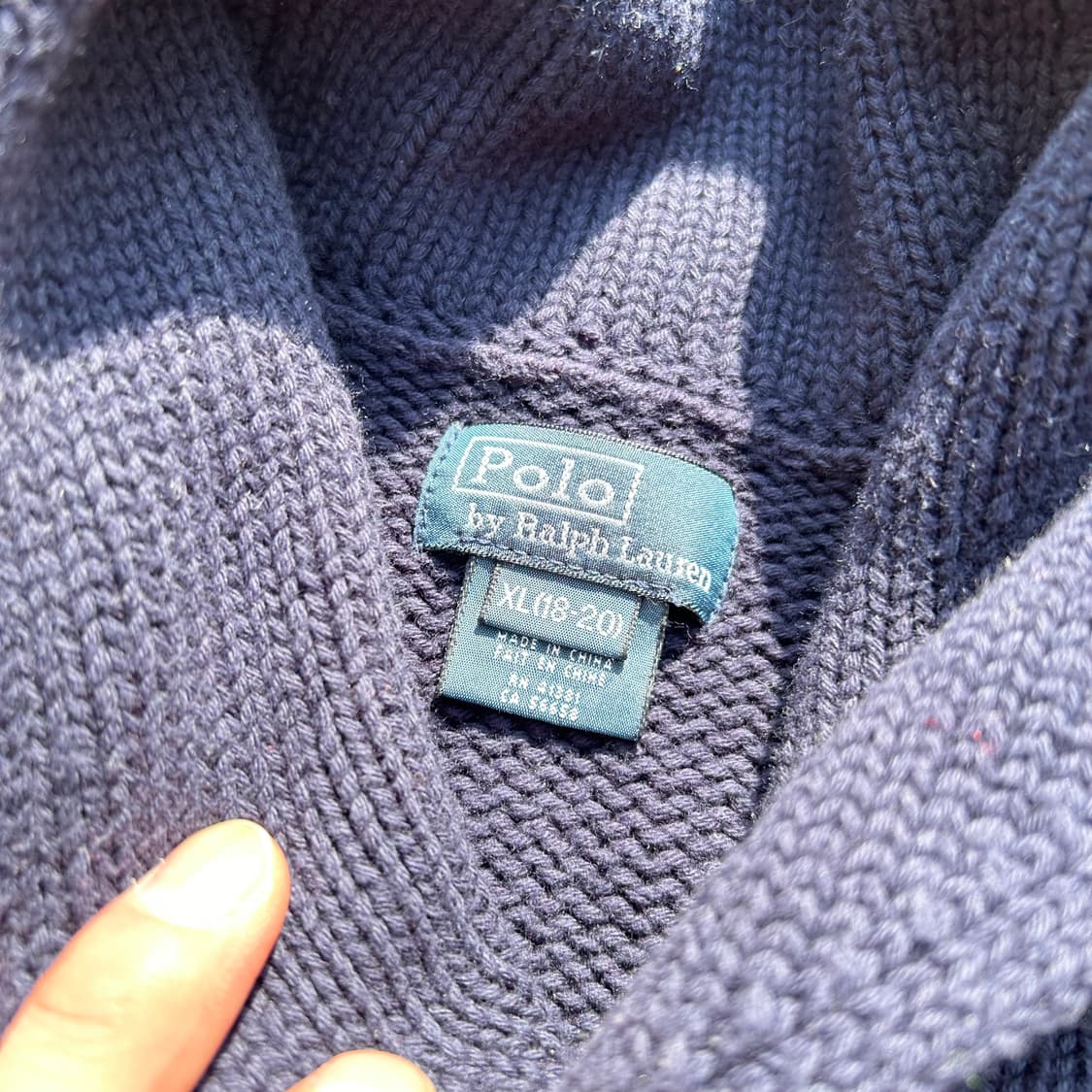 폴로(POLO RalphLauren) 옐로우 포니 숄카라 니트 상품이미지4