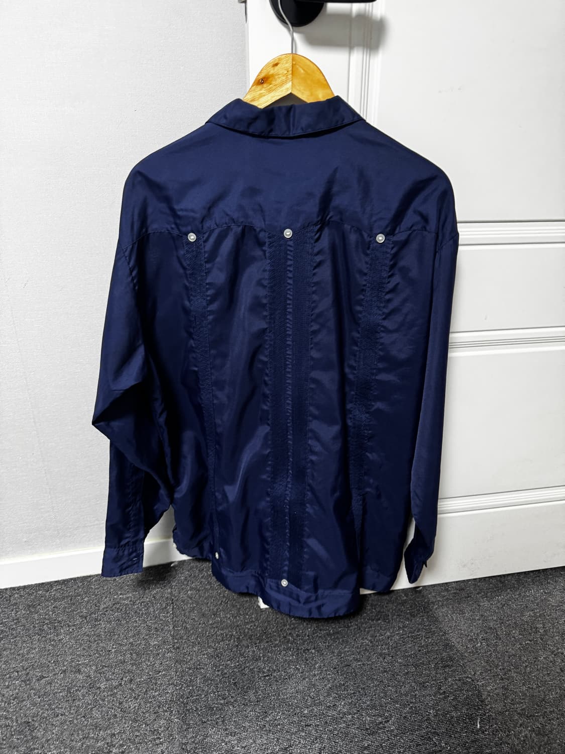 빈티지 쿠반 구아바베라 네이비 셔츠 자켓 105 비즈빔 네펜데스 니들즈 상품이미지2