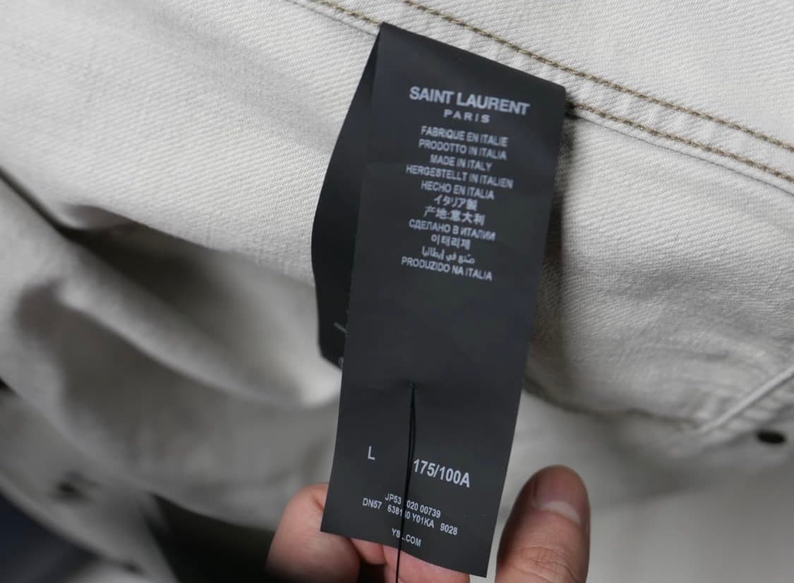 생로랑 21SS 더스티 워싱 데님 자켓 상품이미지5