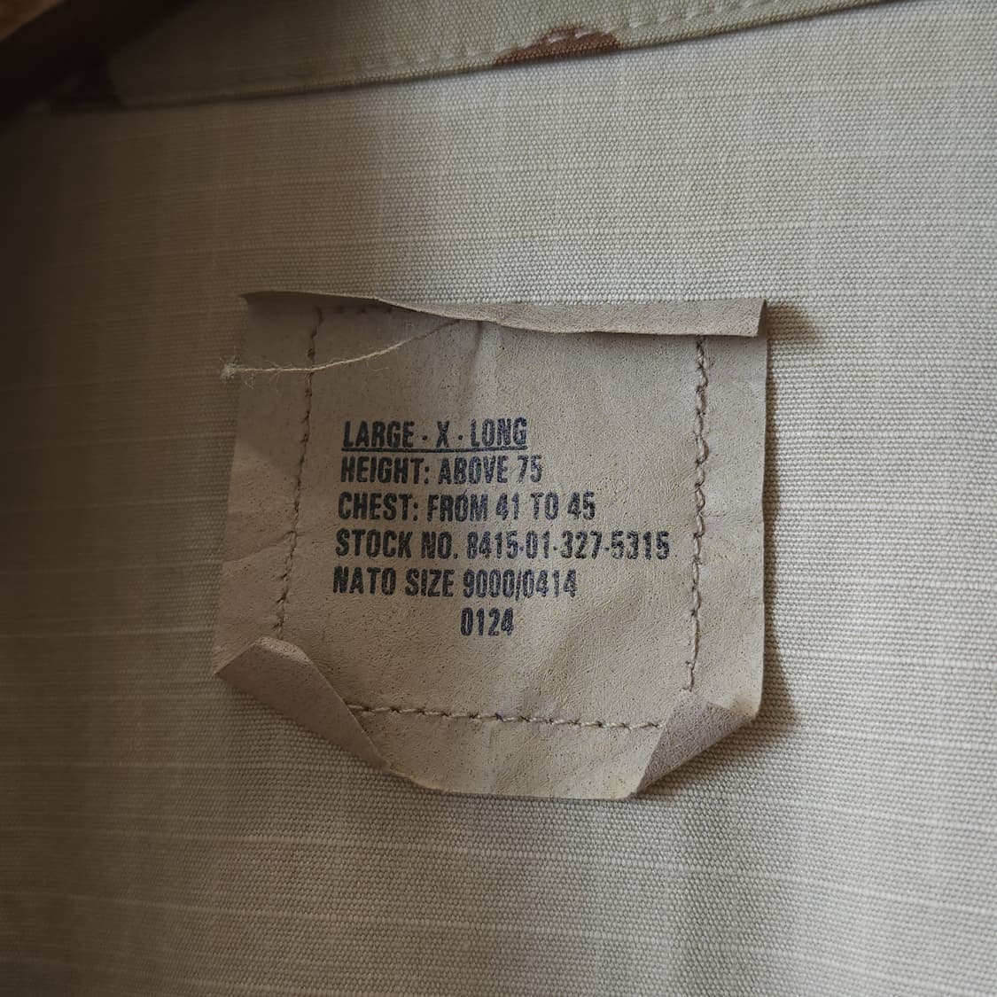 90s 미군 오리지널 사막 삼색 bdu 셔츠자켓 L x-long 상품이미지5