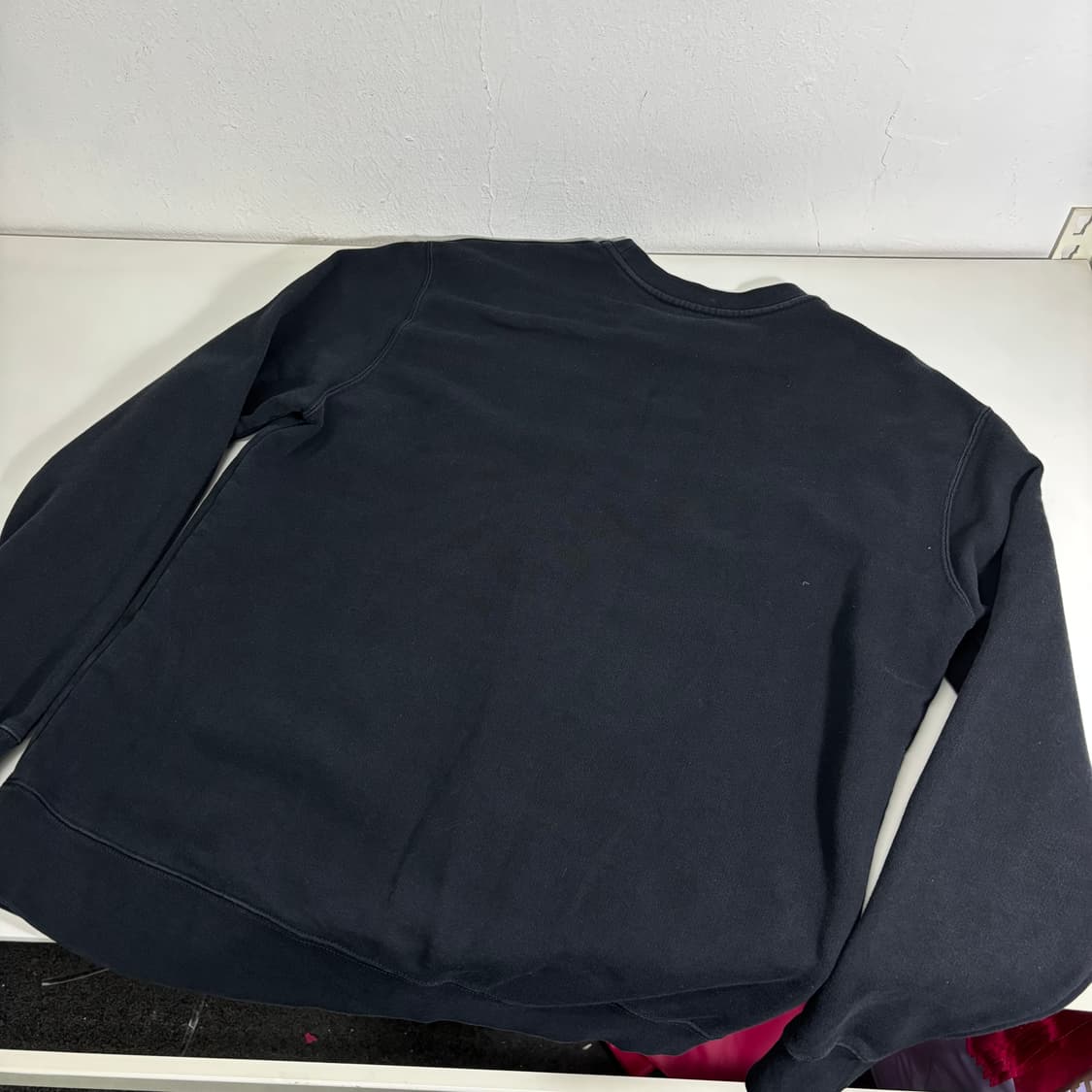 L MSGM 블랙 빅로고 맨투맨 상품이미지2