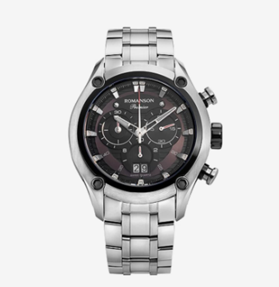 [로만손]남성용 프리미어 블랙콤비 메탈손목시계 
판매 상품이미지1