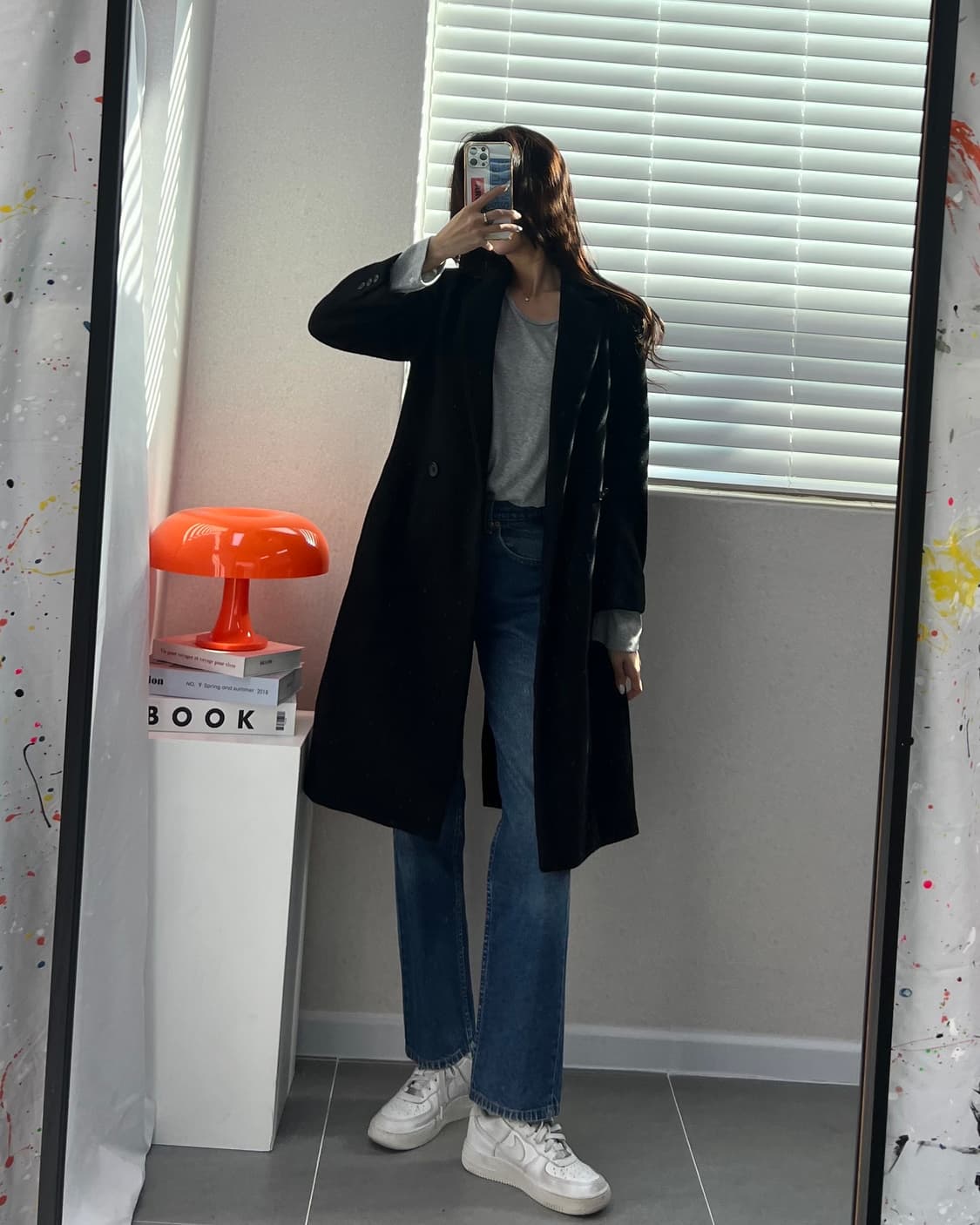 (WOMEN)캐시미어 혼방울코트-M1413 상품이미지7