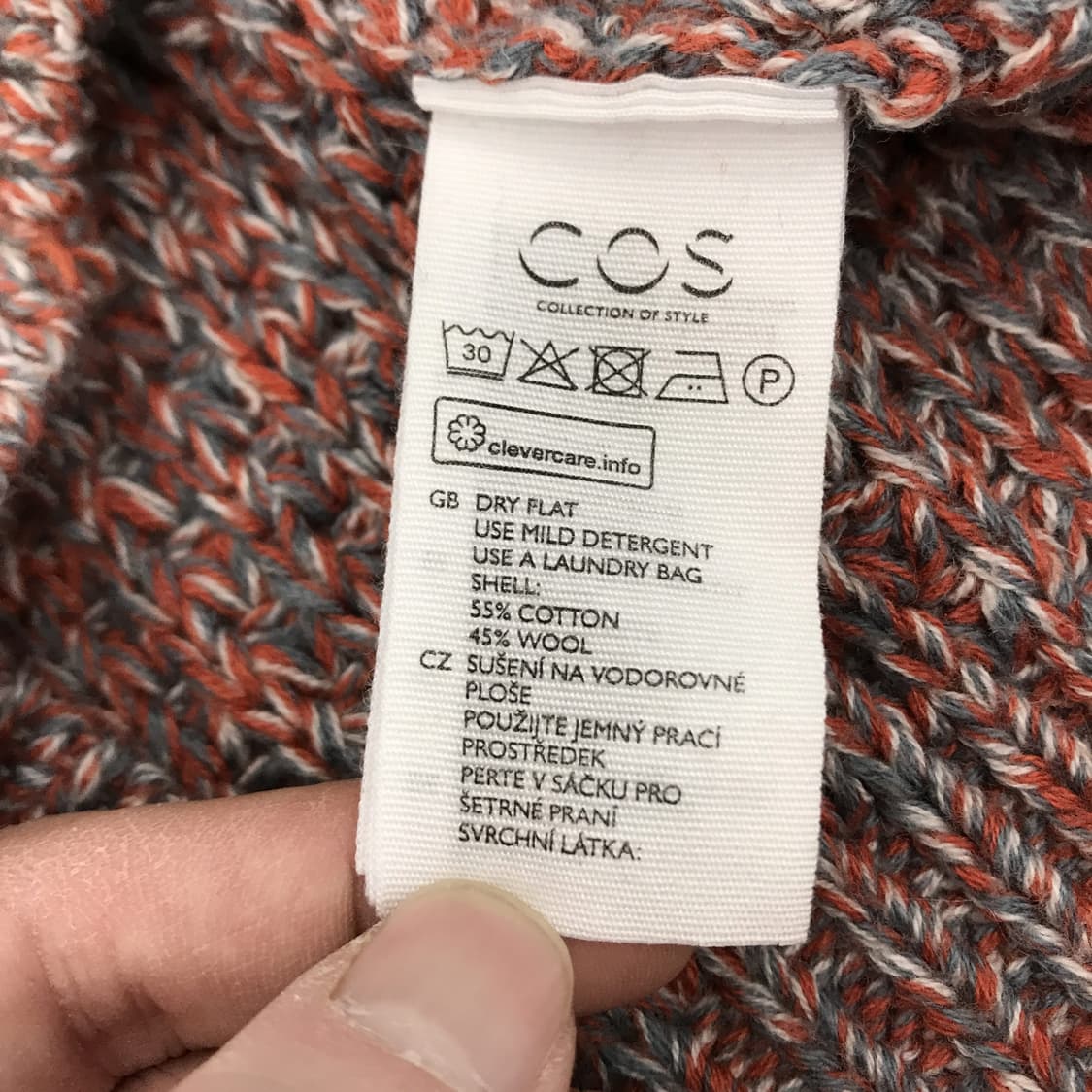 COS 울 코튼 와플스웨터니트 [L] 상품이미지5