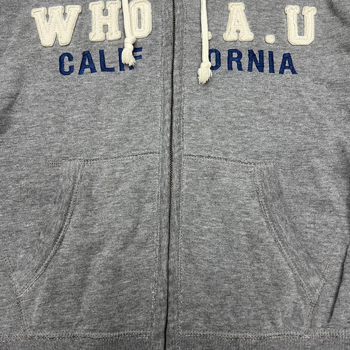 후아유 그레이 후드집업 상품이미지3