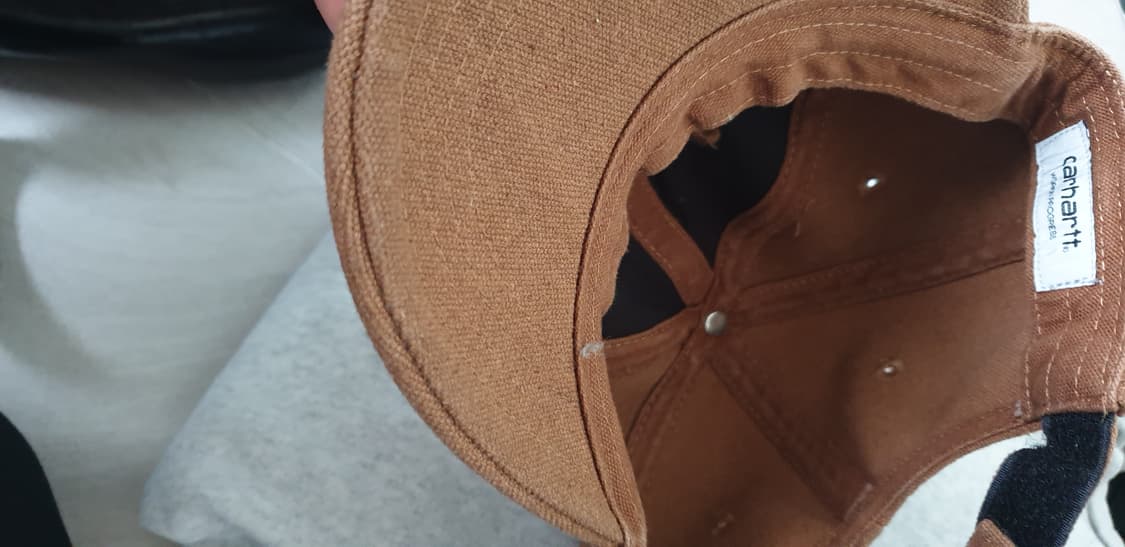 칼하트 WIP x 아이앱 스튜디오 캔버스 6-패널 캡 해밀턴 브라운 상품이미지4