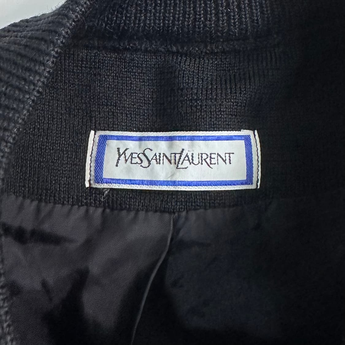 YSL 입생로랑 울 체크 가디건 상품이미지5