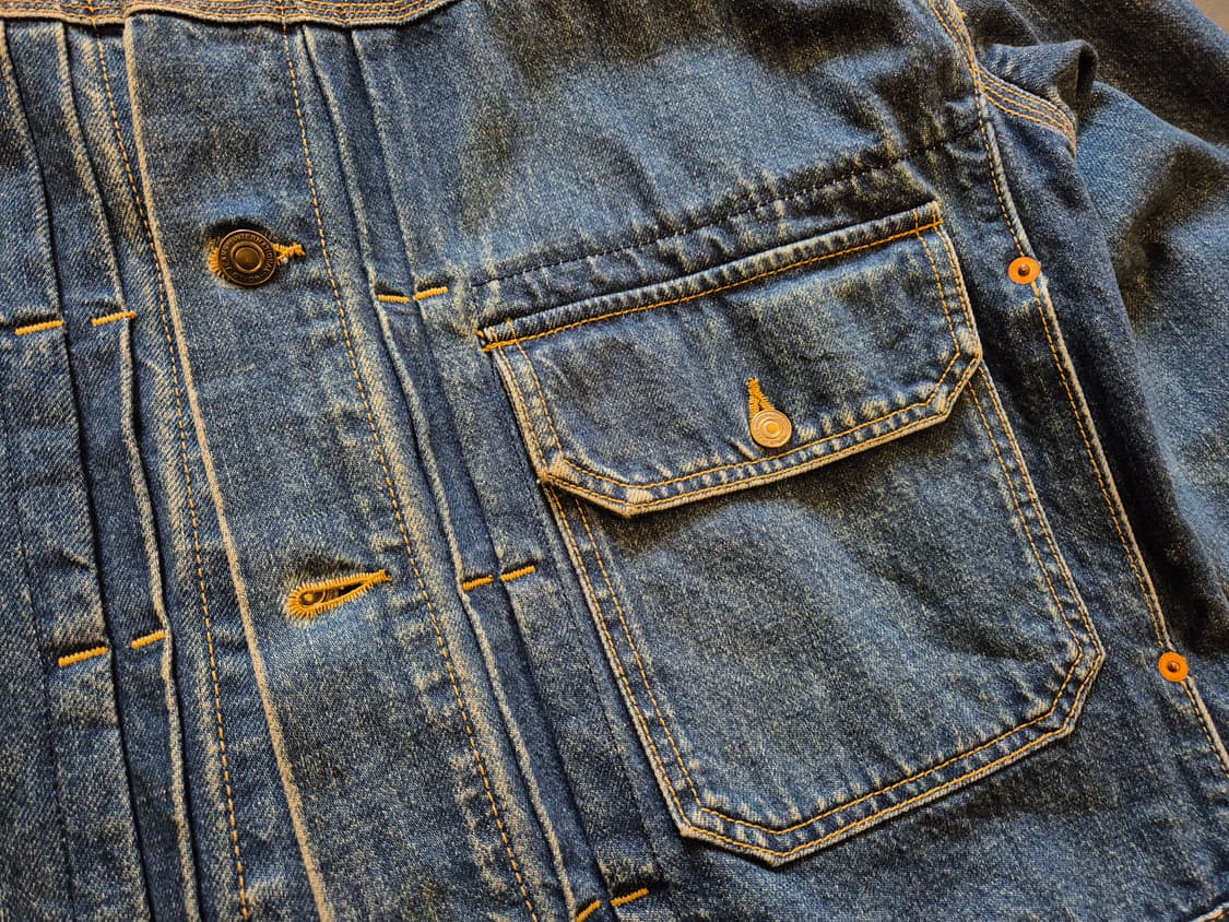 90s H.F.M 1세대 타입 데님 자켓 상품이미지4