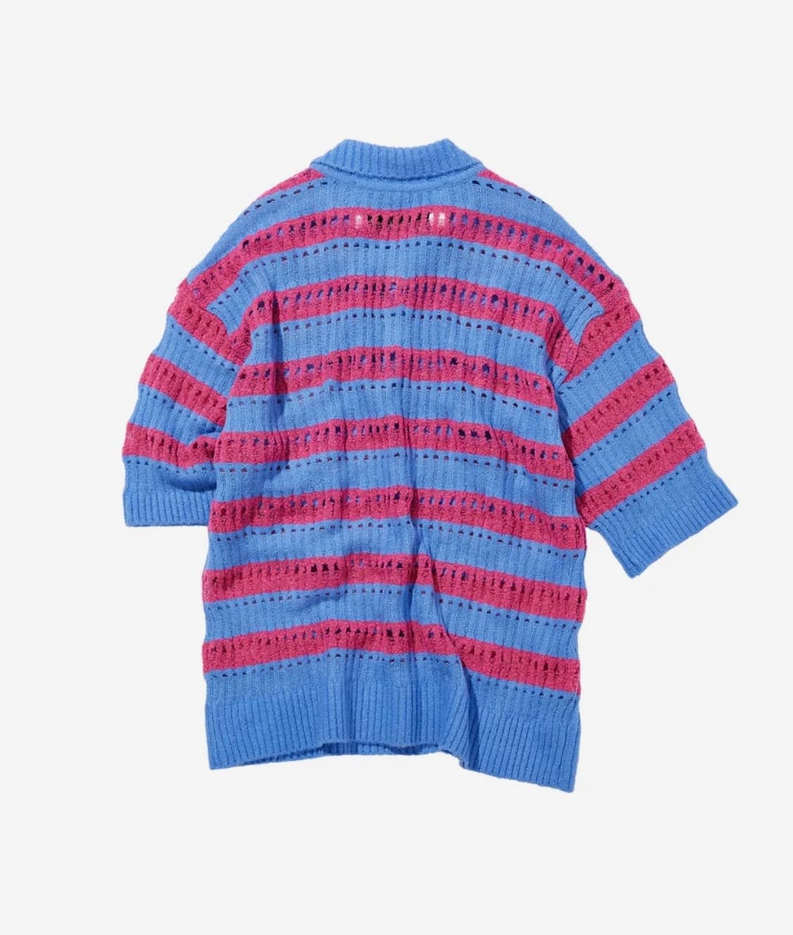 XL) 앤더슨벨 버블 스트라이프 썸머 폴로 스웨터 반팔 니트 상품이미지3