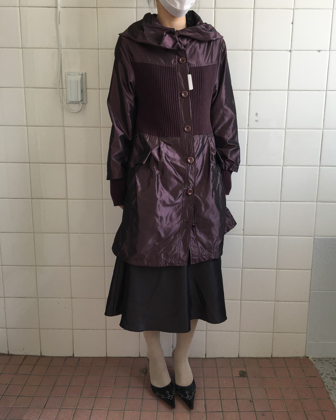 Thick neck line point glossy jacket 상품이미지6