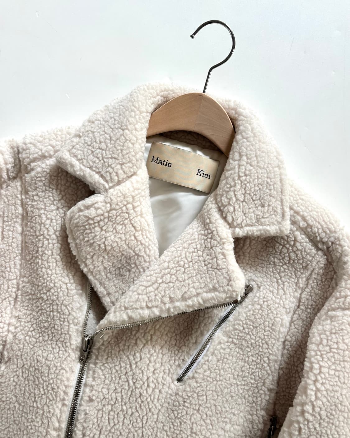 Matin Kim 마뗑킴 테디베어 하프 코트 무스탕 상품이미지5