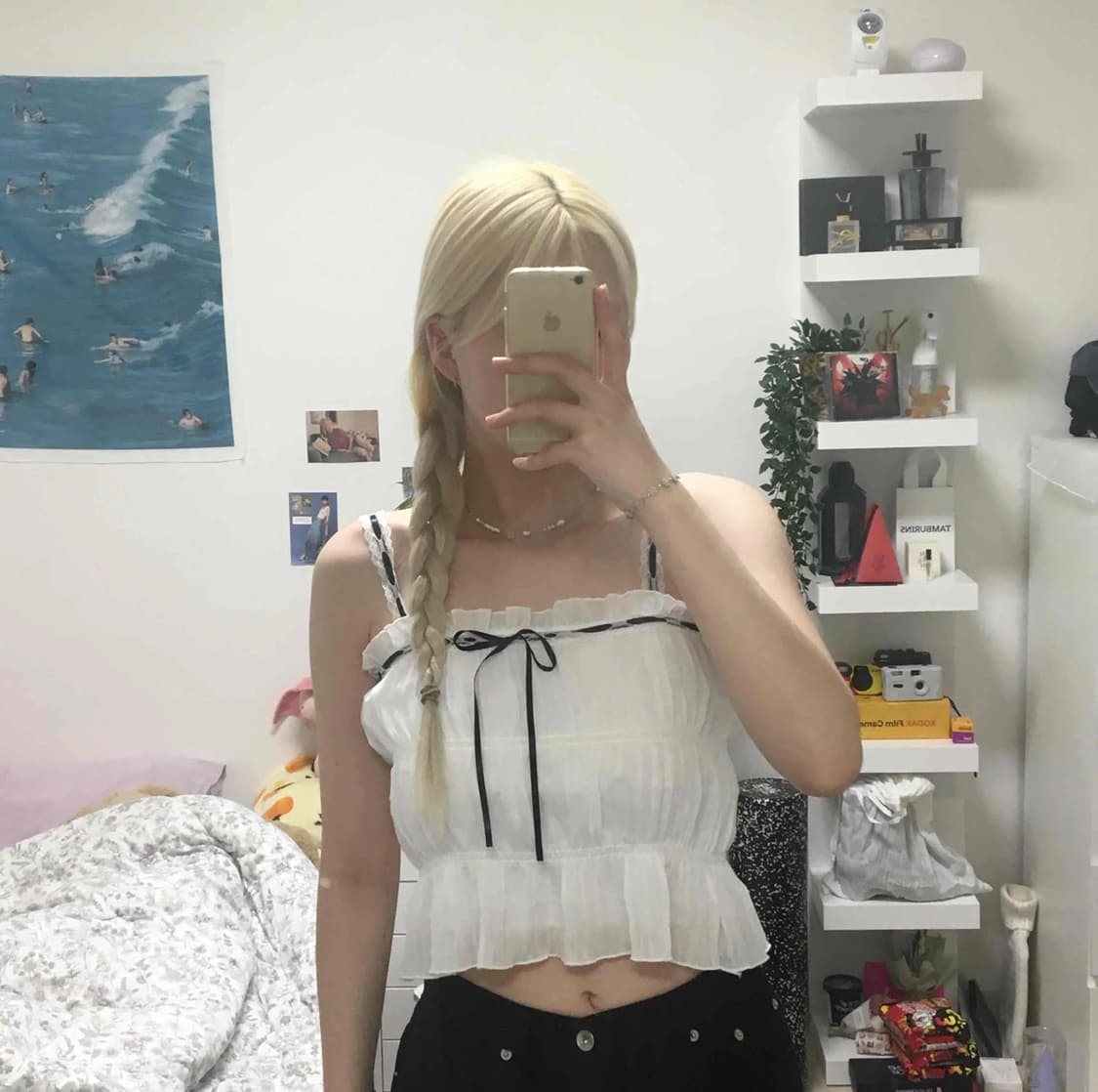 아쿠비클럽 레이스 탑 나시 상품이미지2