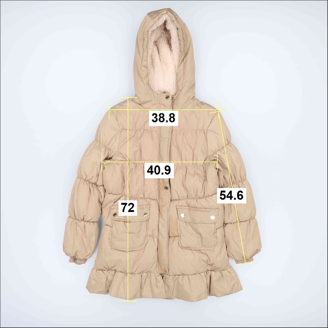 [150] F2F 키즈여성 기모 프릴 패딩점퍼 1128HR1 상품이미지7