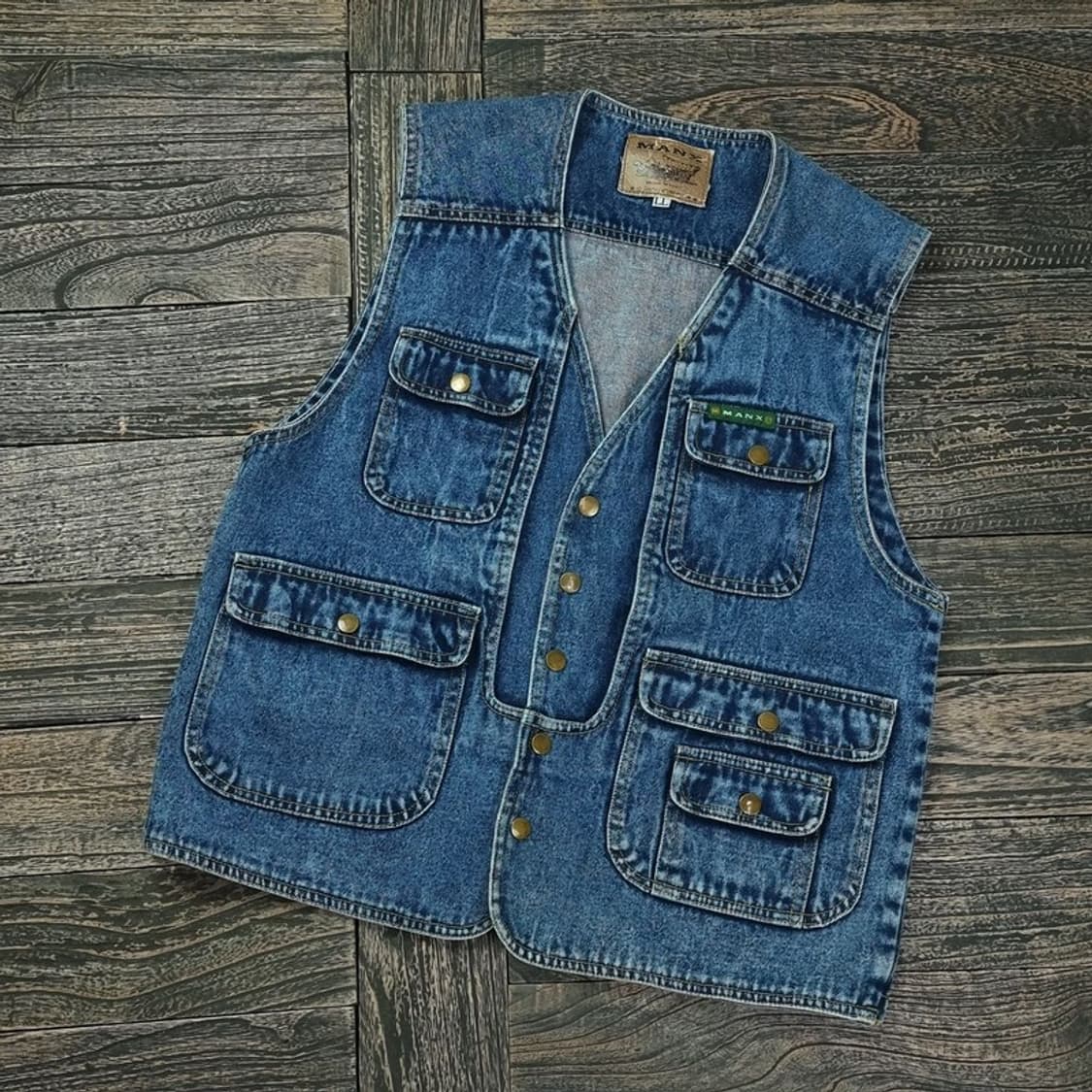 [JPN] 일본빈티지 멀티 포켓 데님 워크 베스트 조끼 M16609 상품이미지1