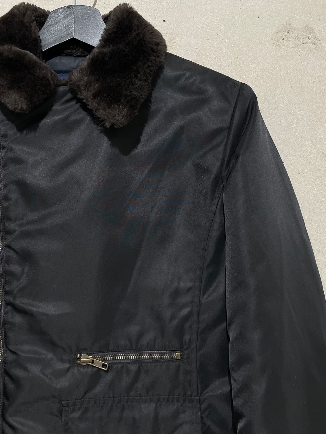 랄프 랄프 로렌 블랙 무스탕 누빔 자켓 상품이미지3