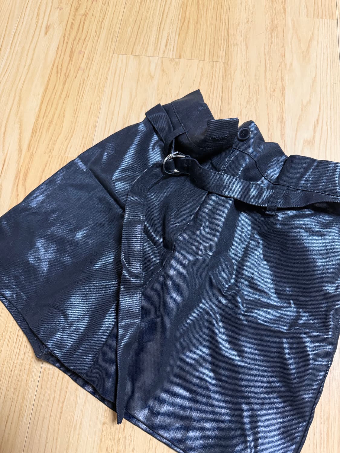 🥨 벨트 포인트 가죽 H라인 스커트 🥨 상품이미지1