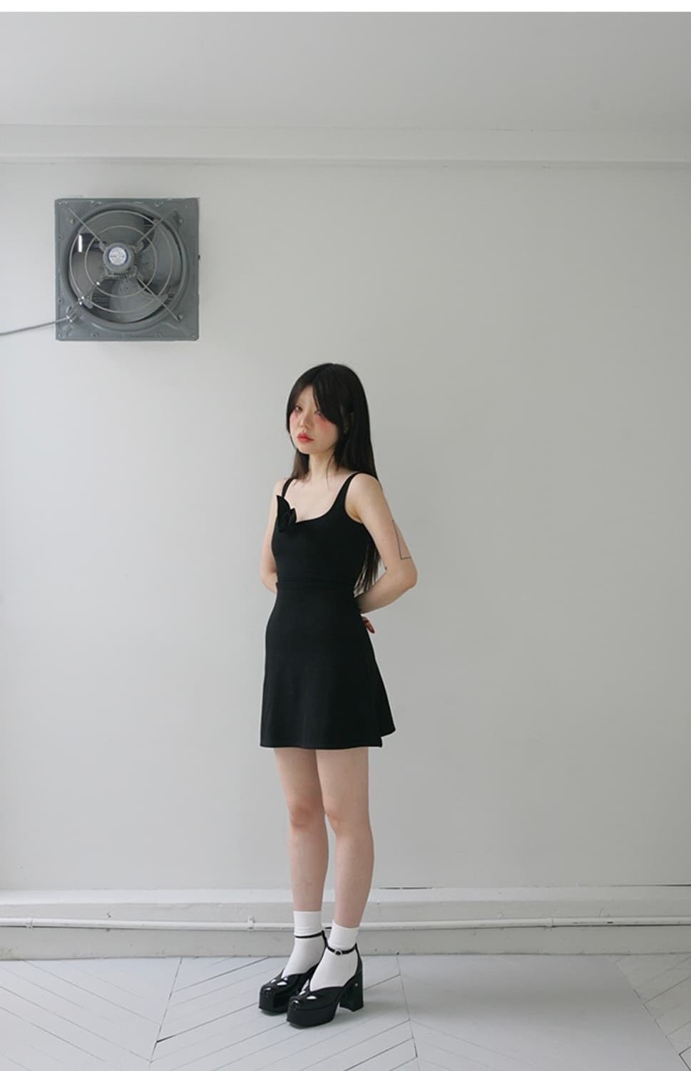 프레클 스트레치 슬리브리스 드레스 상품이미지5