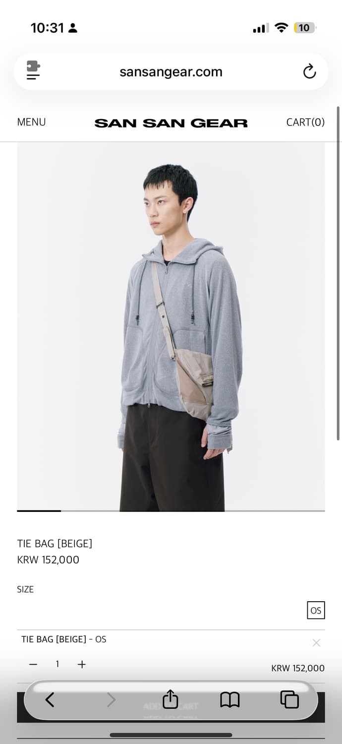 Sansangear TIE BAG [BEIGE] 상품이미지6